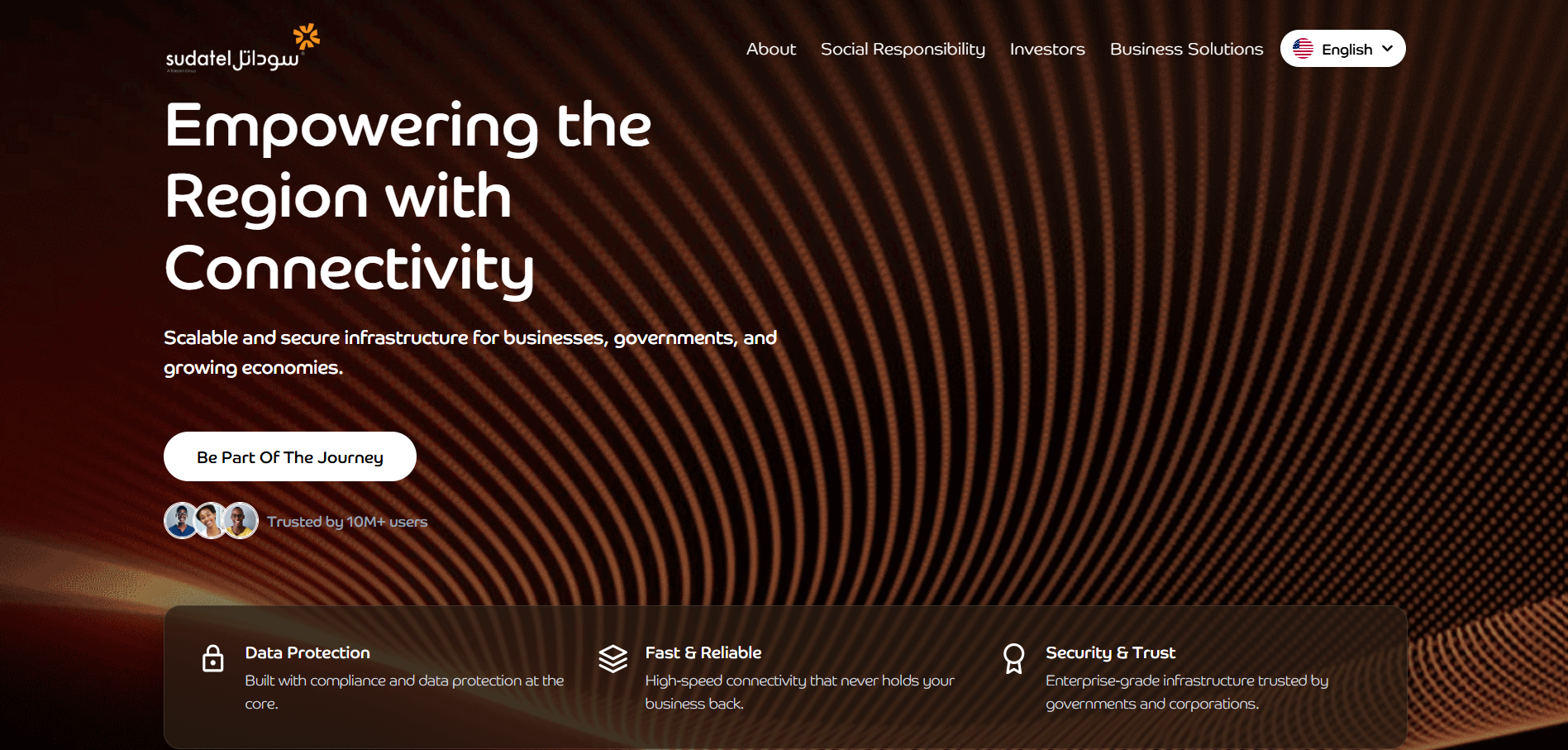 An image of the Sudatel Customer & Corporate Portal project.